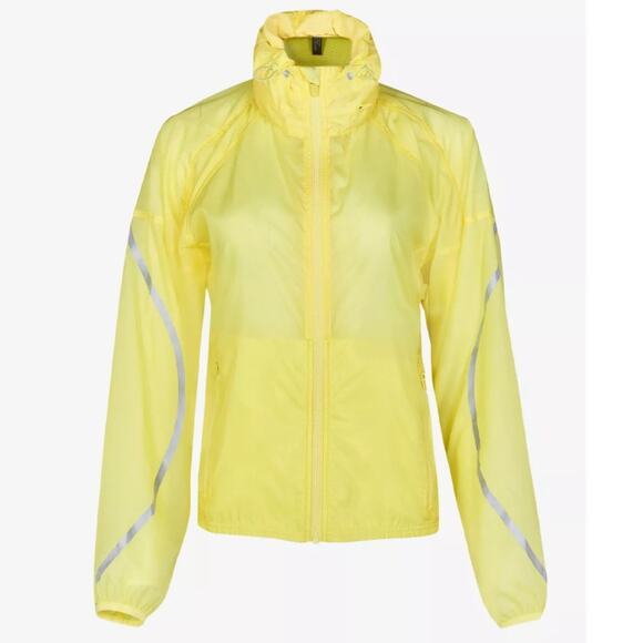 Sweaty Betty Pack Away Hooded Jacket in Yellow Water Lilly Size Small‎ - Picture 1 of 12